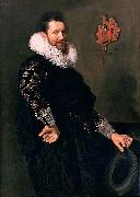 Frans Hals Portrait of Paulus van Beresteyn painting